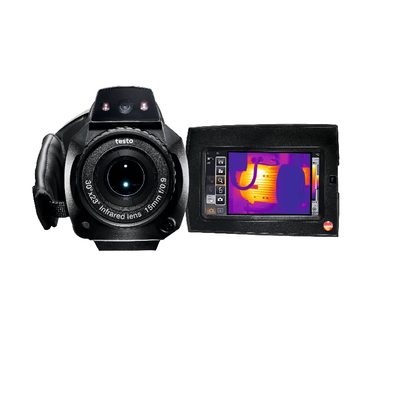 Testo 890 zestaw kamera termowizyjna 640 x 480 pikseli automatycznereczne ustawienie ostrosci celownik laserowy 2 obiektywy do wyboru